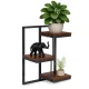 ModernHome 3-Tier Wall Shelf for Flowers and Decor