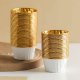 Cupcake Liners 50 pcs, White and Gold