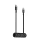 Acefast C14-03 USB-C to USB-C Spring Cable 480Mb/s 3A 1.2m - Black