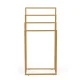 Modernhome Freestanding Towel Stand, 4 Tiers, Metal, Gold