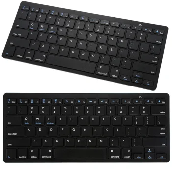 Wireless Bluetooth Keyboard for PC / iPad / Mac, Black
