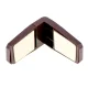 Child Safety Corner Lock for Cabinets and Drawers, Brown