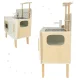 Lulilo Retro Wooden Play Kitchen for Kids with Accessories, 73 cm
