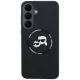 Karl Lagerfeld Silicone Karl&Choupette Heads MagSafe Case for Samsung Galaxy S26 FE, Black
