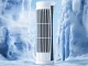 Mini Desk Tower Fan with LED Light, 2 Speeds, USB, 16039