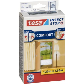Tesa Insect Stop Door Fly Screen, 2 pcs., 0.65 x 2.20 m, White