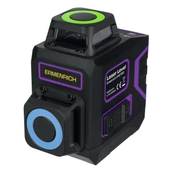 Ermenrich LV40 PRO Laser Level, 8 Green Lines, 360°, up to 30 m, Violet