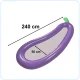 Inflatable Mesh Mattress Eggplant XXL 240cm