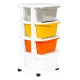 ModernHome Kids Storage Unit with 4 Drawers and Wheels