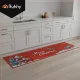 Ruhhy Christmas Rug 160x50 cm, Non-Slip, Red