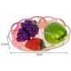 Kruzzel 00022576 Cutting Fruits and Vegetables Play Set in Basket, 23 Pieces