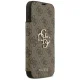Guess Book 4G Metal Logo Wallet Case for iPhone 18 Pro Max / 17 Pro Max - Brown