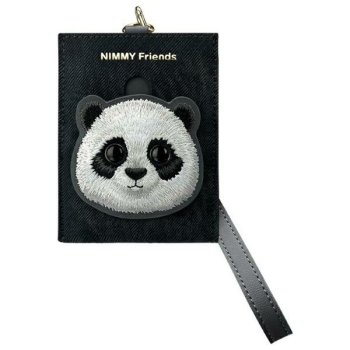 Nimmy Big Eyed Pet 2.0 Cat Card Wallet, Black