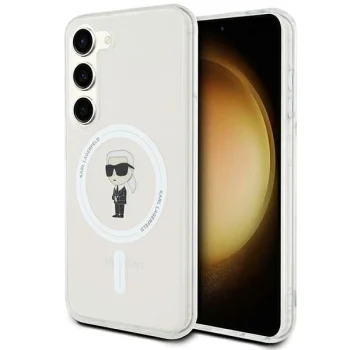 Karl Lagerfeld Samsung Galaxy S24 Case IML Ikonik MagSafe, Transparent