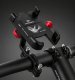Aluminum Bike Phone Mount 360° Rotation 4.5-6.5 Inch, Black Red