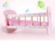 Toy Wooden Doll Bed Rocking Crib Cot Cradle + Accessories