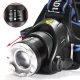 LED T6 Zoom Headlamp with 2 Rechargeable Batteries