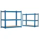 Humberg 4842 Metal Storage Shelving Unit 150 x 75 x 30 cm, Blue