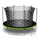 Neo-Sport Garden Trampoline 465 cm (15 ft) with Inner Net and Ladder