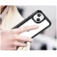 Outer Space Case for iPhone 14 Plus Hard Cover with Gel Frame, Black