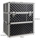 Soulima 00022529 XL Cosmetic Train Case, Black/Silver
