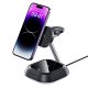 3in1 Acefast E16 15W inductive charging station phone / headphones / watch - black