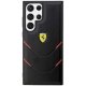 Ferrari Hot Stamp Lines vāciņš Samsung Galaxy S23 Ultra melns