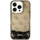Guess iPhone 14 Pro Case Liquid Glitter 4G Translucent, Black