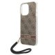 Guess Print 4G Cord vāciņš iPhone 14 Pro Max - Brūns