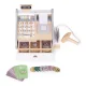 Ecotoys Wooden Kids Cash Register with Scanner and Money
