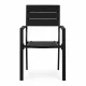 Multigarden Garden Chair Set, 2 pcs, Black