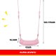 Kruzzel Plastic Swing for Kids, Pink