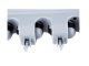 Wall Mounted Broom and Tool Holder Organizer, Grey