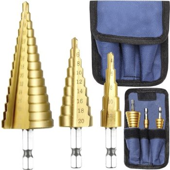 Step cone drill bits - 3 pcs. Bigstren 21640