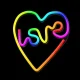 Forever Light FLRN02 RGB LED Neon LOVE W SERCU with Remote