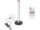 LED RGB grīdas lampa 50cm ar pulti, melna