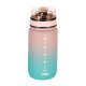 Sports Water Bottle with Straw and Handle 600ml, Pink-Blue