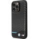 Apple iPhone 13 Pro Max 6,7\" BMW Leather Carbon Case Cover (BMHCP13X22NBCK), Black