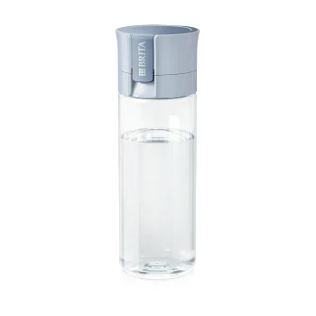 Brita Fill & Go Vital Water Filter Bottle with 2 MicroDiscs, 0.6L, Light Blue