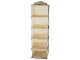 Hanging Closet Organizer with 5 Shelves 100cm Beige