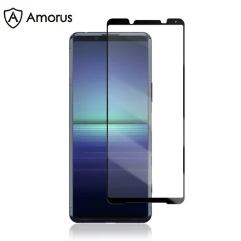 Sony Xperia 5 II AMORUS Tempered Glass Screen Protector, Black