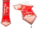 Christmas Table Runner with Snowman, 205x35 cm, Red