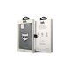 Karl Lagerfeld iPhone 14 Pro Case Saffiano Choupette Head Patch Silver