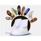 Telcon Waterproof Shoe Covers with Zipper, XL (41-42), White