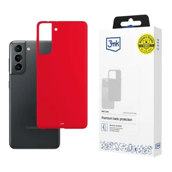 Samsung Galaxy S21 (SM-G991) 3MK Matt Case Cover, Red