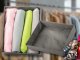 Clothing and Underwear Drawer Organizer, 26x20x6 cm, Grey