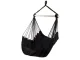 Brazilian Hanging Hammock Chair with 2 Cushions, Black