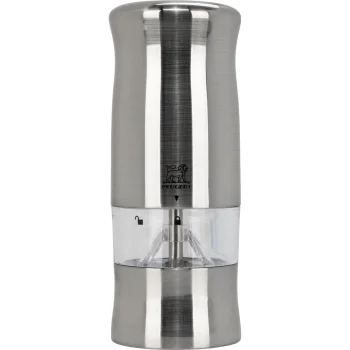 Peugeot Zeli Electric Salt Mill 14 cm, Silver