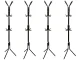 Standing Coat Rack with 12 Hooks for Clothes and Jackets