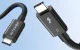 BlitzWolf BW-HDC8 USB-C į USB-C laidas, Thunderbolt 5, 240W, 80 Gbps, 0.5 m, juodas